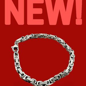 Men's Stainless Steel Chain Bracelet 21cm